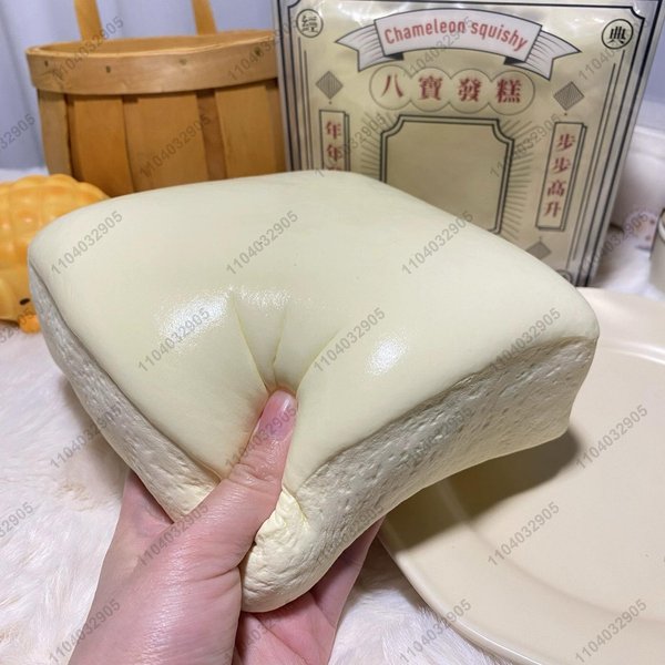 Super Gruba Kwadratowa Ciastko RyżOwe Mleczne Squishy Zabawka Powoli PodnosząCa Się Wilgotne Mleczne Ciastko Chleb Fidget Zabawki Anty Stres Asmr Zabawki Dla DziecidorosłYch-image