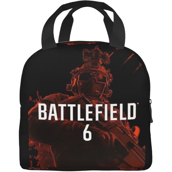 Battlefield 6 Juegos Divertidos BF6 Merch Bolsa De Almuerzo Aislada Para Almacenamiento De Comida Al Aire Libre Bolsa TéRmica Refrigerador Antifugas Caja Bento Option 1-image