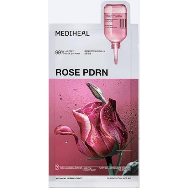 Mediheal Essential Mask Rose Pdrn Pore Glow 10 Sheets-image