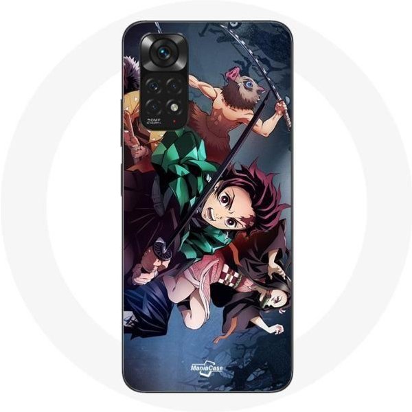 Funda Para Xiaomi Redmi Note 11 4G Tanjiro Nezuko E Inosuke Slayer Kimetsu No Yaiba Manga-image