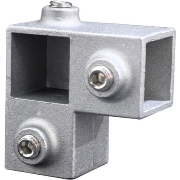 Adaptador De Tubo Cuadrado Multiusos De 20X20 Mm, Conector, Accesorios De AleacióN De Aluminio, Codo De 3 VíAs, FáCil De Instalar.-image