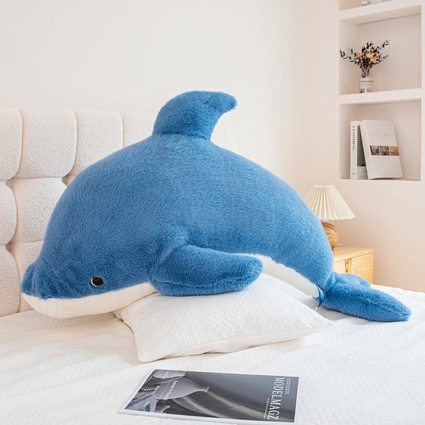 Urocze MięKkie Symulacja Delfina Wieloryba Pluszowe Zabawki Kawaii Wypchane Dzieci Dzieci ChłOpcy Dziewczynki Urocza ZwierzęCa Poduszka Na Prezenty Urodzinowe 25Cm-image