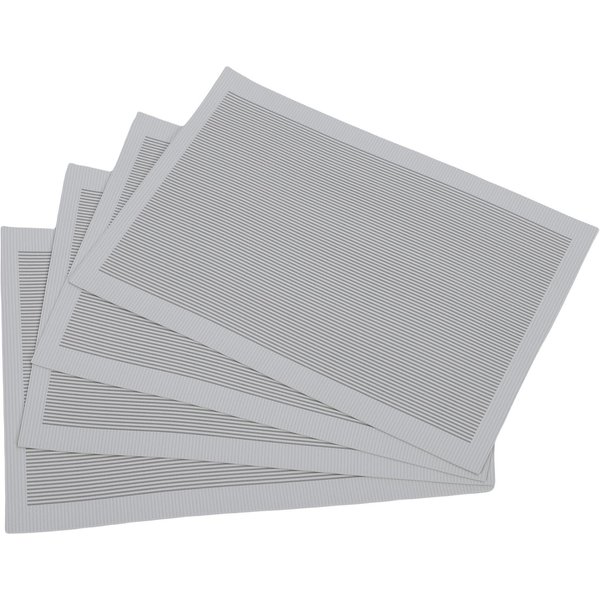 4 Szt. PodkłAdka Pod Talerz Sztuczna SkóRa ProstokąTna AntypośLizgowa Odporna Na CiepłO Elegancka PodkłAdka Na Stół 40X30Cm-image