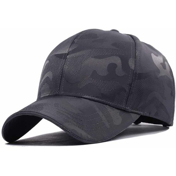 Gorra De BéIsbol TáCtica Camuflaje Gorras Solares Sombreros Deportivos Militares Hombres Mujeres Cabeza Grande Gorra Snapback Oversize 56-60Cm 60-66Cm 60-66Cm Gray-image