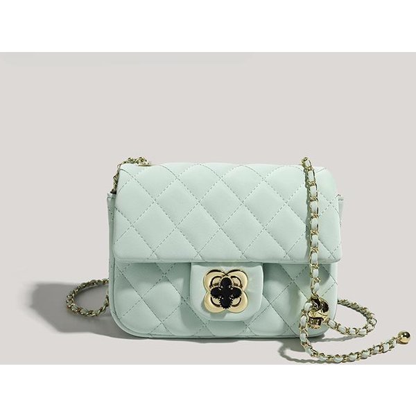 Bolso Cuadrado PequeñO Rosa Para Mujer, Bolso Cuadrado Ancho De Un Solo Hombro Con DiseñO Diagonal. Gray-image