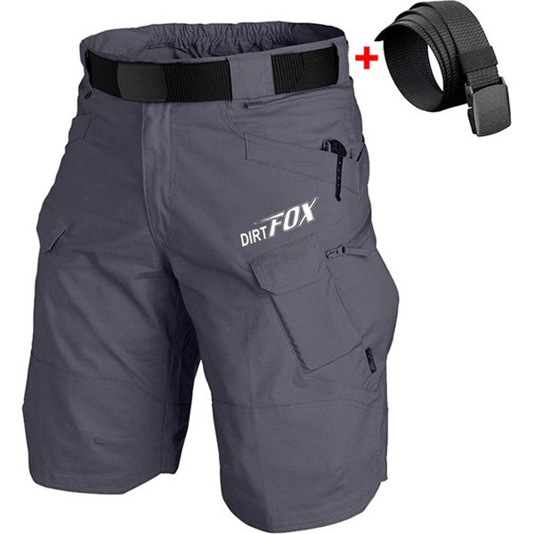 Dirtfox Equipo De Ciclismo Pantalones Cortos Mtb Downhill Transpirables Pantalones Cortos Para Hombre Ropa De Bicicleta Carretera MontañA Motocross Pantalones Cargo XL (78-88KG)-image