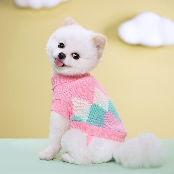 Sweter Dziewiarski Dla SzczeniąT Dla MałYch I śRednich PsóW Ubrania Pulower PłAszcz Dla Psa Kota Chihuahua Yorkshire Terrier Kurtka Buldog Francuski Kostiumy Dla ZwierząT XL-image