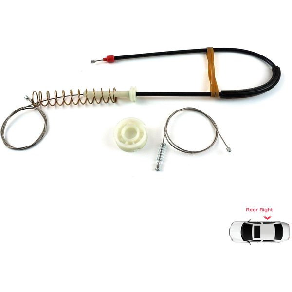 BWR5379 Kit De ReparacióN De Elevalunas Trasero Derecho Para BMW Serie 5 E39 04/1999-2004 4/5 Puertas Facelift 51358252430-image