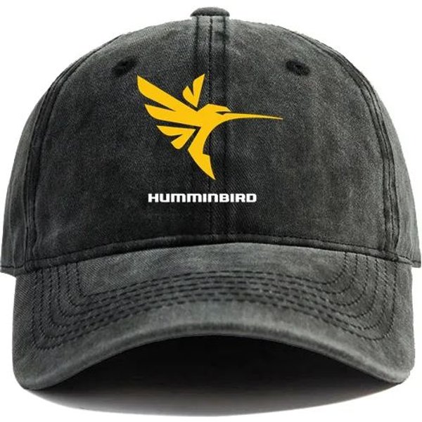 Czapki Baseballowe Humminbird Zniszczone Czapki Czapka Dad Kapelusz MężCzyźNi Kobiety Retro Outdoor Letnie Regulowane Czapki Codzienne Wszechstronne Ochrona PrzeciwsłOneczna Adjustable Czarny-image