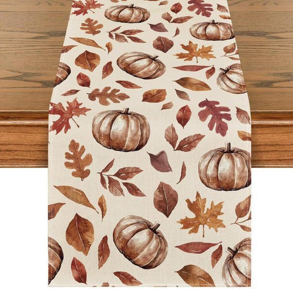 Jesienny BieżNik Na Stół Z LiśćMi Klonu, Sezonowa Jesienna Dekoracja StołU Kuchennego I Jadalnianego Do Wystroju Domowych Imprez 33X275Cm-image
