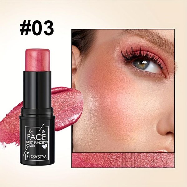 Maquillaje Contorno Facial Bronceador En Barra Multifuncional Iluminador Iluminador Rubor En Barra Maquillaje Facial CosméTicos-image