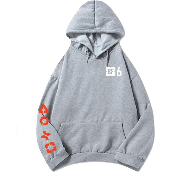 GorąCa Gra Battlefield 6 Bluzy Z Kapturem Graficzne Unisex DłUgi RęKaw Polarowe Bluzy Z Kapturem Nadruk Graficzny Bluzy Xxxl Gray-image