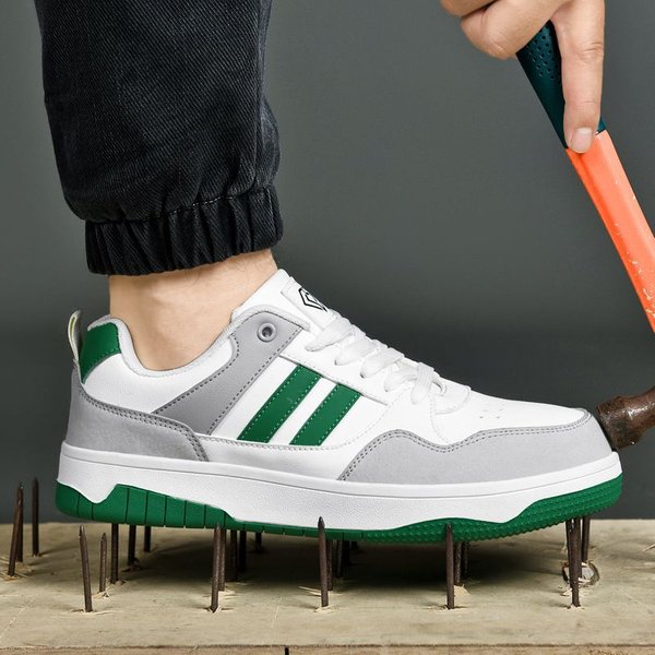 Zapatos De Seguridad Para Hombre Zapatillas De Trabajo Zapatos Protectores Con Puntera De Acero Zapatos De Trabajo AntiperforacióN Botas De Trabajo Indestructibles Zapatos Industriales 43 Verde-image