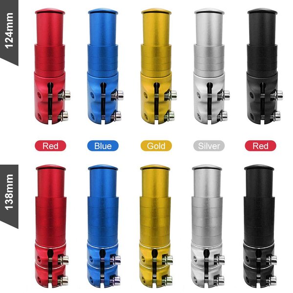 Stop Aluminium Widelec Rowerowy Mostek PodwyżSzająCy PrzedłUżKa Rowerowy Rower Rowerowy Mostek PodwyżSzenie Kierownicy PodwyżSzenie Adapter Czerwony-image