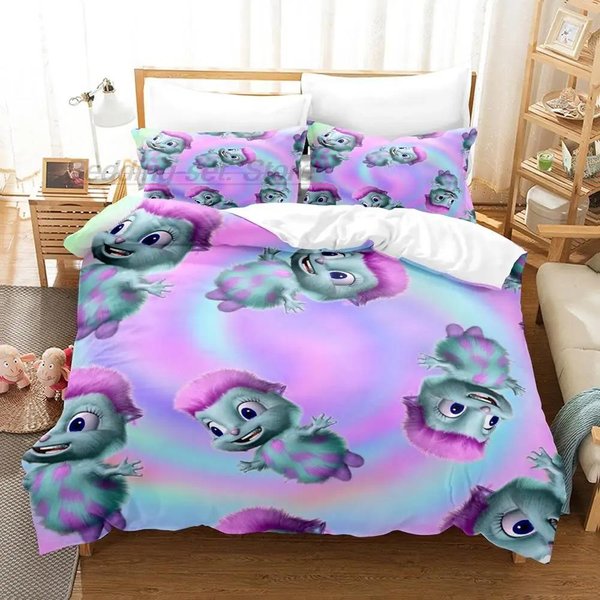 Nueva ColeccióN De Ropa De Cama Meme Bibble Individual Twin Matrimonial Queen King Size ColeccióN De Camas Dormitorio Adulto NiñO Fundas NóRdicas Colecciones 3D Anime Con SáBana AU Queen 210X210Cm-image