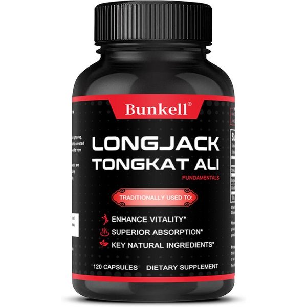 Ekstrakt Z Longjack Tongkat Ali 500 Mg Suplement Diety, 120 KapsułEk Na Butelkę 120 Capsules Black-image