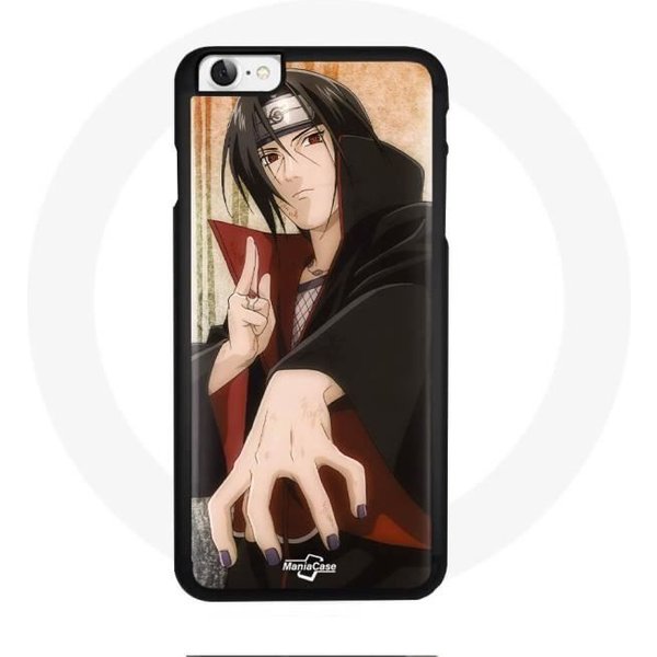 Funda - Maniacase - Itachi Naruto Anime - Flexible - Negra - Iphone SE Negro-image
