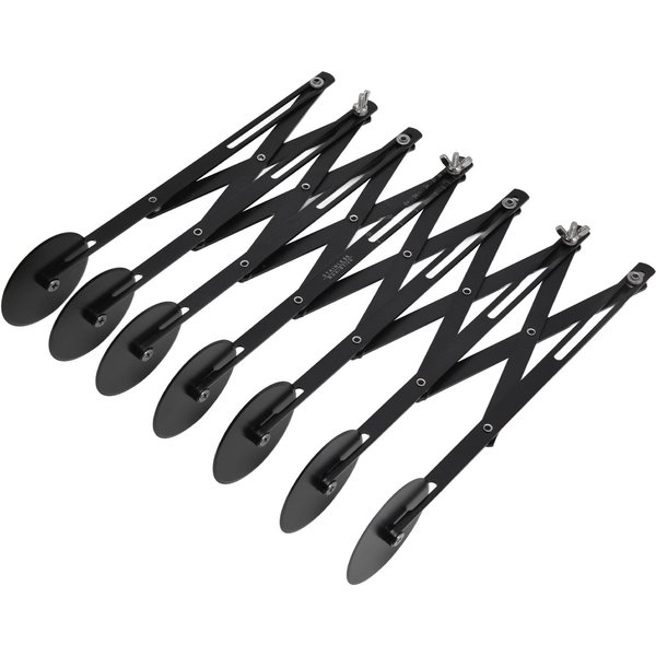 Cuchillo Para Masa De Acero Inoxidable Cortador De Pizza Extensible Rodillo De PasteleríA Cortador De 7 Ruedas L-image