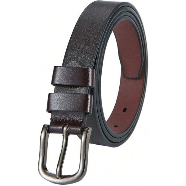 CinturóN De Mujer Casual VersáTil Hebilla De Pin CinturóN De Mujer De Moda Retro 115Cm Gray-image