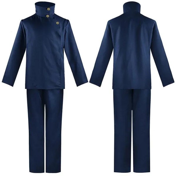 Fushiguro Megumi Kostium Cosplay Peruka Anime Jujutsu Kaisen Fushiguro Megumi Peruki Cosplay GóRa Spodnie Kostiumy Halloweenowe MężCzyźNi Kobiety M-image