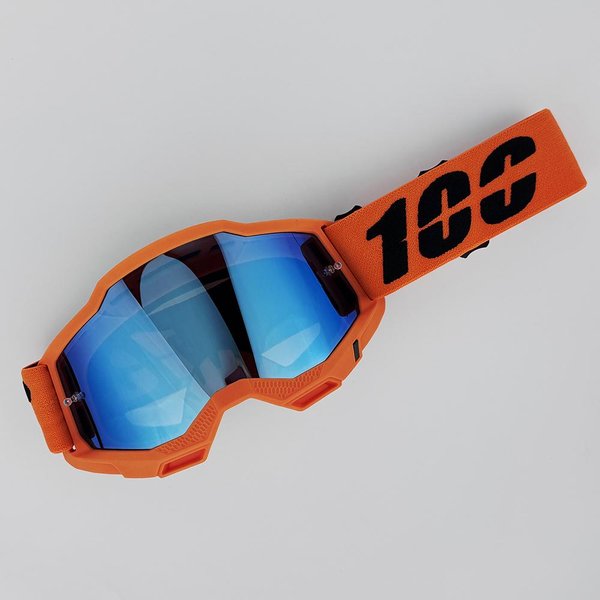 100 Gogle/Okulary Motocyklowe Motocrossowe: Wiatroodporne, Odporne Na Uderzenia I HD Vision Do Jazdy Mtb, ATV I Off-Road-image