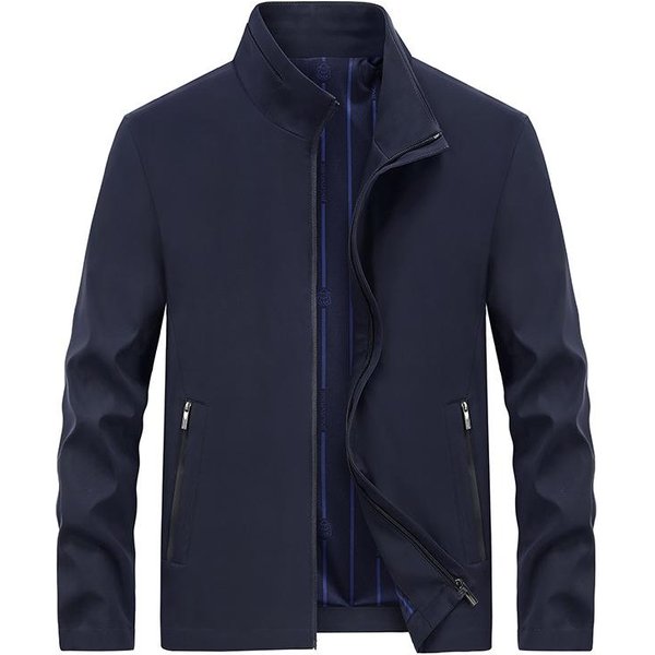 Chaqueta De Hombre De Primavera Y OtoñO, Nueva Chaqueta Informal De Negocios Con Solapa Suelta Para Hombre De Mediana Edad, Fina Y Superior 3XL Gray-image