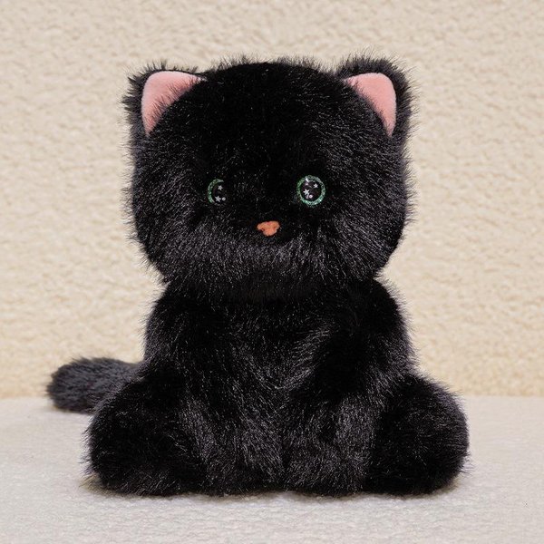 24 Cm KreskóWkowy Uroczy Kot Pluszowa Lalka Realistyczny Kot Syjamski Ragdoll PomarańCzowo Czarno-BiałY Kot Pluszowa Zabawka Dekoracja Domu Towarzysz Prezent About 24Cm-image