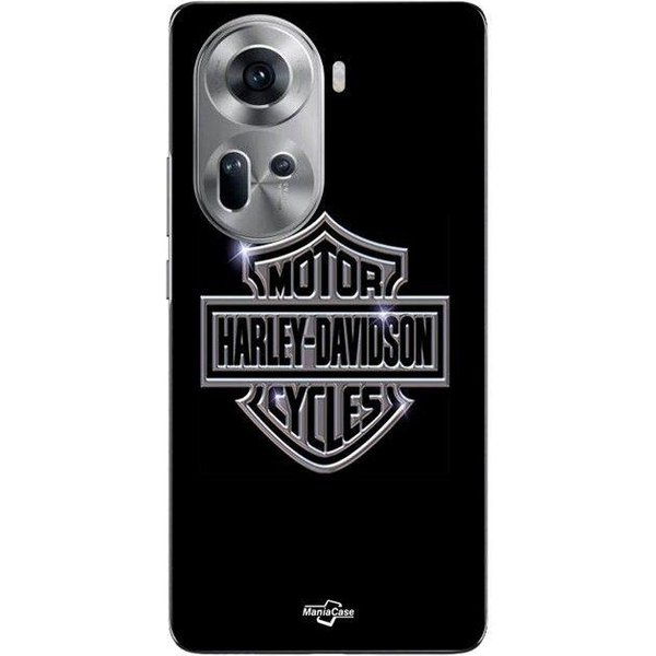 Coque De TéLéPhone - Maniacase - Oppo Reno 11 5G - Silicone - Souple - Harley Davidson Negro-image