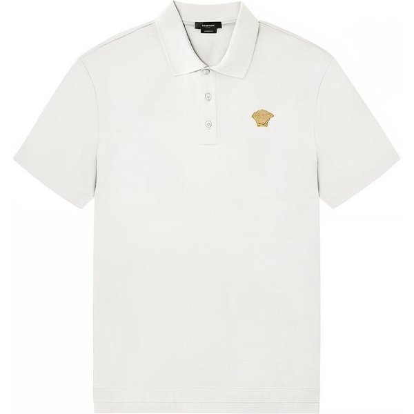 Camisa Polo De Manga Corta Versace Medusa Hombre Tops Blanco A87427-A237141-2W110 XL-image