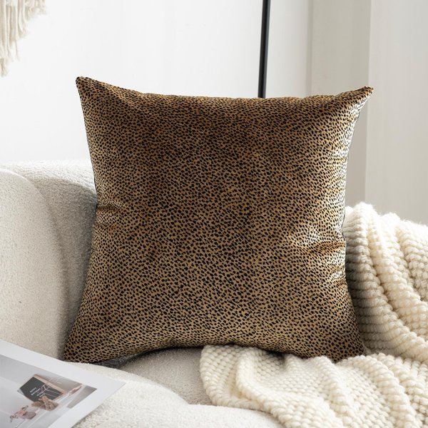 30X50/45X45/50X50CM Funda De CojíN Decorativo Retro Leopardo NóRdico Sello Simple Funda De CojíN Lumbar DecoracióN Hogar Funda De CojíN Decorativa 45X45Cm-image