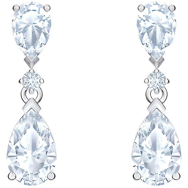 Pendientes De AleacióN Palacio Swarovski Pendientes Para Mujer 5576616 White Gold-Plated White-image