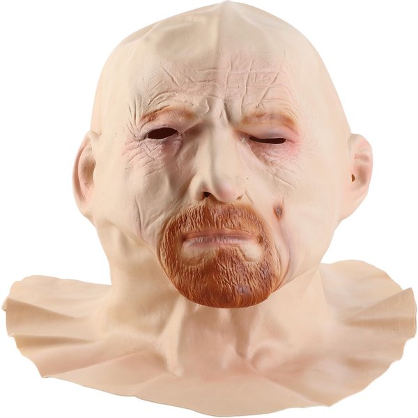 Stary CzłOwiek OsłOna Twarzy Halloween Lateksowe Nakrycia GłOwy Straszny Halloween Na Imprezę Cosplay Rekwizyty-image