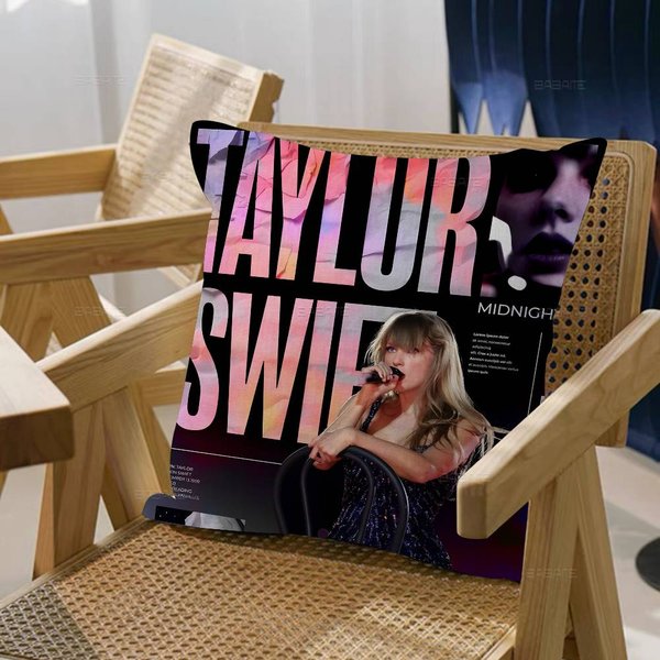 Klasyczny Singer T-Taylor S-Swift Poszewka Na Poduszkę Poszewka Na Poduszkę Salon Sofa WystróJ Domu Spersonalizowany 50X50Cm-image
