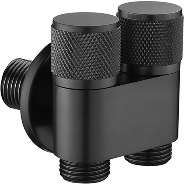 G1/2 Mini Wielofunkcyjny Kran MosiężNy Jeden Na Dwa WyjśCia PodwóJna Kontrola Pralka Dotknij TróJdrożNy TróJkąT Toaletowy Style5-image