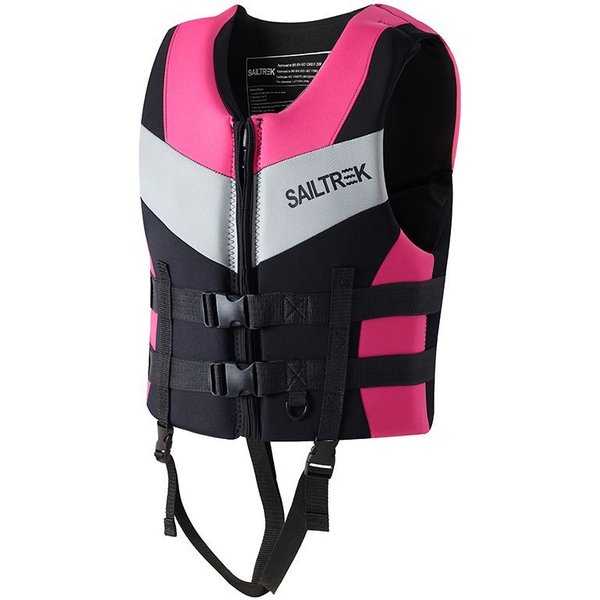 Chaleco Salvavidas De Seguridad Deportes AcuáTicos Pesca Esquí AcuáTico Chaleco Kayak NavegacióN NatacióN Deriva Chaleco De Seguridad Chaleco Salvavidas Para Adultos Neopreno Chaleco Salvavidas De Seguridad L Color Rosa-image