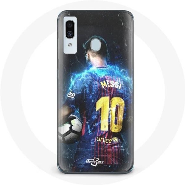 Funda - Maniacase - Samsung Galaxy A40 - Lionel Messi - Negro - Flexible Negro-image