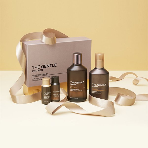 The Face Shop Set De Regalo Especial Antienvejecimiento The Gentle For Men: TóNico + EmulsióN Gray-image
