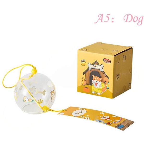 Campana De Viento Japonesa Con DiseñO De Sakura, Campanas De Viento Hechas A Mano, DecoracióN Del Hogar De Furin De Cristal-image