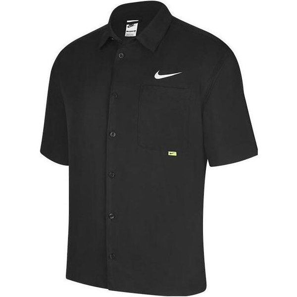 Nike Camisa De Manga Corta Con Logotipo De Un Solo Pecho De Color SóLido Tops Para Hombre Negro DX6308-010 M Black-image