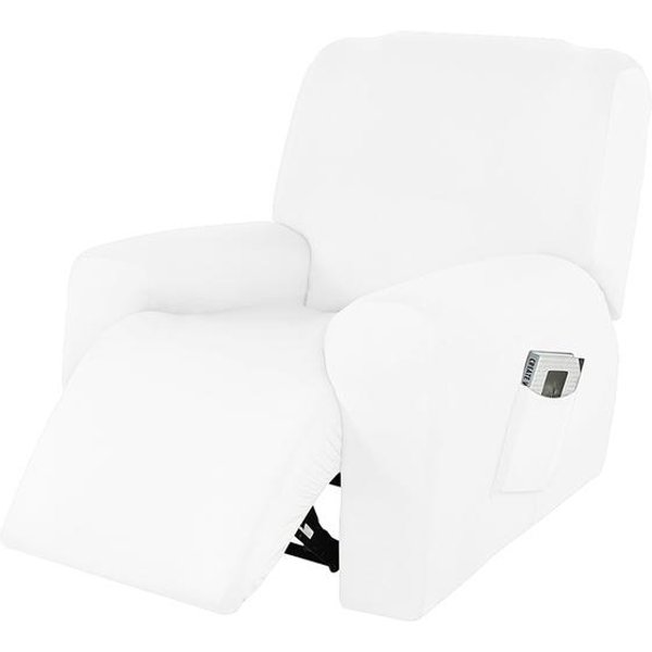 Funda De Sofá Reclinable Para Sala De Estar, Funda EláStica Para Silla Reclinable, ProteccióN Todo Incluido, Funda Para SillóN Relax Lazy Boy Universal Size Blanco-image