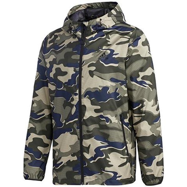 Chaquetas Adidas Para Hombre Camuflaje Con Capucha Moderado Otros L Gray-image