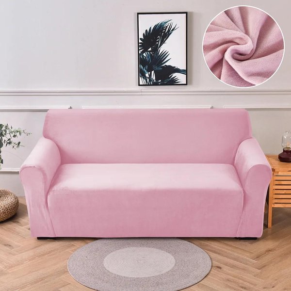 Fundas De Sofá De Terciopelo Nuevo Para Sala De Estar EláSticas Suaves Funda De Sofá De Alta Calidad 1/2/3/4 Asientos Fundas Modernas Para SillóN Para El Hogar 2 Seat (145-185CM)-image