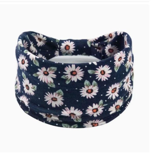 Diadema Estampada De AlgodóN Bohemio Para Mujer, Banda Deportiva, Diadema A Rayas, Diadema De Yoga De Borde Ancho, Banda Para El Cabello Suave, Paquete De Tocado, Banda Para El Cabello Para Mujeres Y NiñAs Gray-image