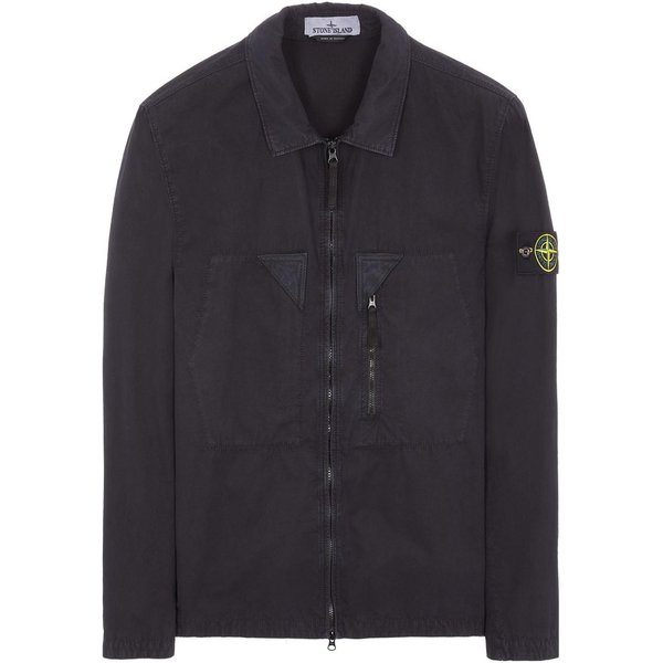 Stone Island Ss23 Serie Nylon Meta Chaqueta Ligera De Bolsillo ÚNico Con Cremallera Lateral Lavado Vintage Con Cuerno Chaqueta Unisex 7815106WN-V0120 M-image