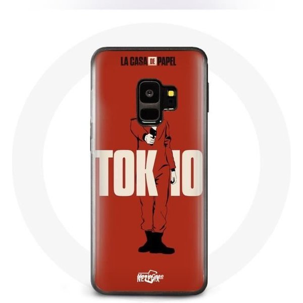Funda Para Samsung S9 Plus La Casa De Papel Tokyo Fanart Logo Fondo Rojo-image