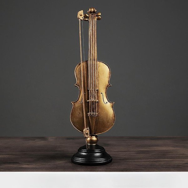Resina Instrumentos Musicales Europeos ArtesaníAs ViolíN SaxofóN Adornos De Escritorio Para HabitacióN Hogar Arte Musical-image
