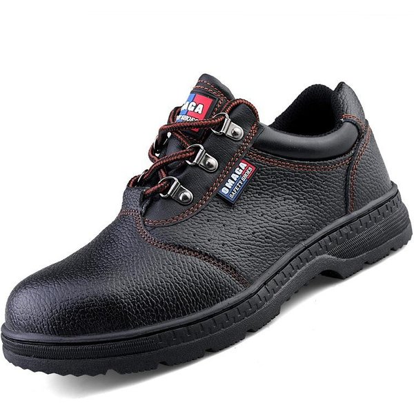 Zapatos De Seguridad Laboral Antiaplastastamiento Y Antipinchazos Con Correa Placa De Acero Antideslizantes, Resistentes Al Aceite Y Al Desgaste Zapatos Con Puntera De Acero Zapatos Protectores 42-image