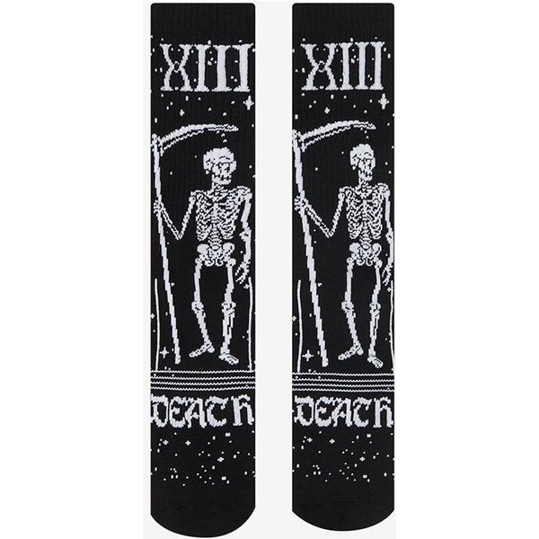 6 StylóW Gotyckie Retro Czaszka Punk Szkielet Skarpety Za Kostkę Unisex Harajuku Elastyczna BawełNa Kobiety MężCzyźNi PońCzocha Skateboard DłUgie Skarpety One Size Black-image