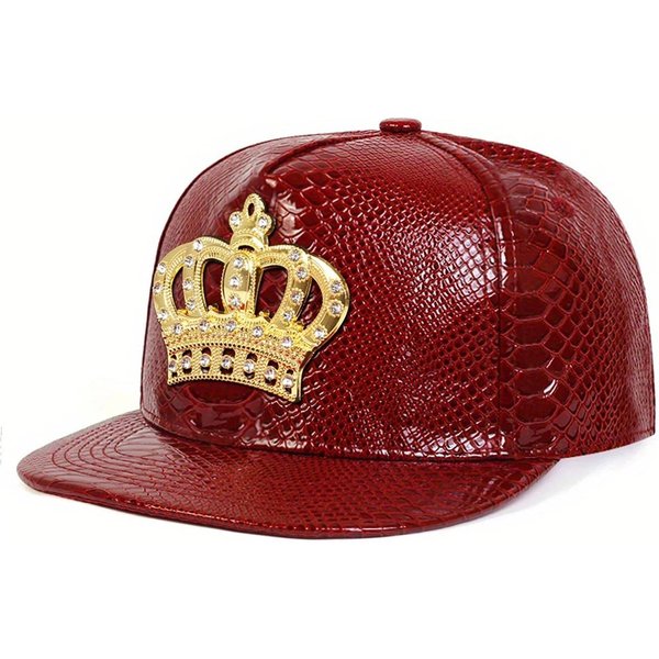Gorras De BéIsbol Unisex Con Etiqueta De Corona De Diamantes Primavera OtoñO Exterior Ajustables Casuales Hip-Hop Gorras De Trucker Sombrero Protector Solar Brown-image