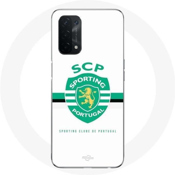 Funda Para Oppo A74 5G - Maniacase - Sporting Portugal - Flexible - Blanca - Mixta Blanco-image